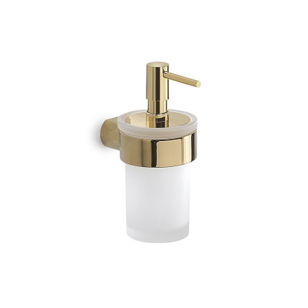 Dosasapone con erogatore in plastica da muro in ottone e Cromall PI81 Gedy serie PIRENEI Oro