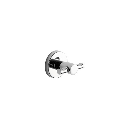 Appendiabiti doppio da muro in acciaio inox e Cromall FE26 Gedy serie FELCE