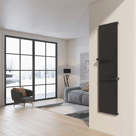 Termoarredo da Design a piastra Verticale 180x45 cm Radiante MILANO Grigio Opaco