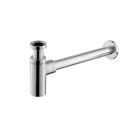 Sifone d'arredo per lavabo acciaio inox Vema TIBER STEEL P000459 Satinato