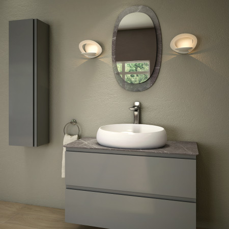 Lavabo da appoggio Rak Ceramics CLOUD bianco opaco