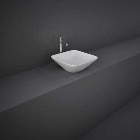 Lavabo appoggio quadrato Rak Ceramics Bianco