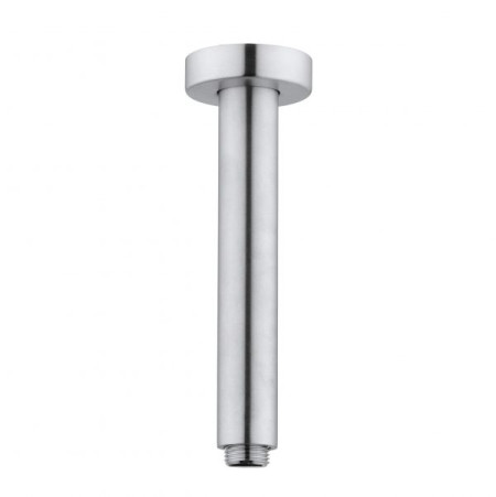 Braccio doccia a soffitto acciaio inox satinato tondo 20 cm KYOTO