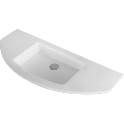 Lavabo a parete 96.5x42.5 cm LP80 in ceramica bianco