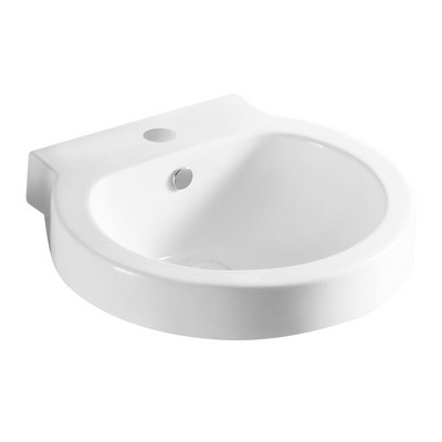 Lavabo a parete 51.5x49.5 cm bianco LP93