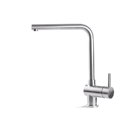 Miscelatore per lavello da cucina acciaio inox Vema TIBER STEEL KITCHEN V19022 Satinato