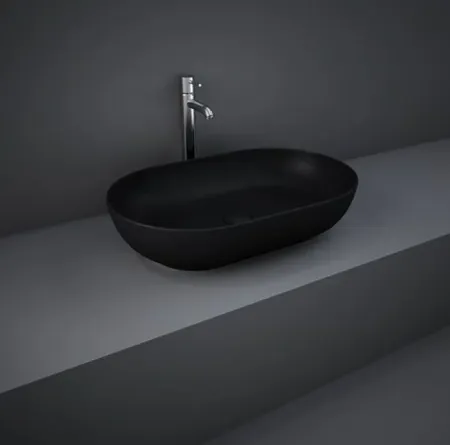 Lavabo da appoggio nero matt Rak Ceramics Feeling