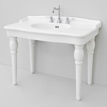 Lavabo consolle 110 cm The.Artceram Hermitage HEL004 Bianco