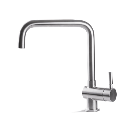 Miscelatore per lavello da cucina acciaio inox Vema TIBER STEEL KITCHEN V19020 Satinato