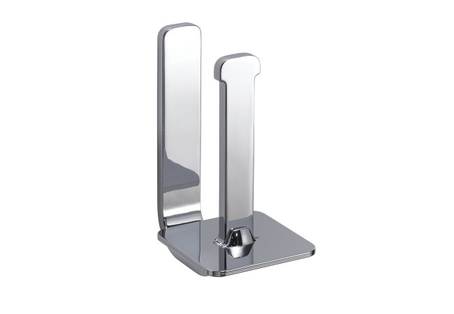 Portarotolo di riserva da muro in ottone, acciaio inox e Cromall 3224-02 Gedy serie OUTLINE Cromato