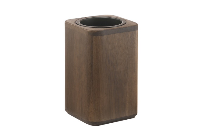 Portaspazzolini d'appoggio in bambù 3998 Gedy serie DAFNE Cemento
