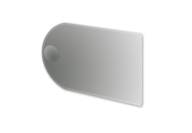 Specchio illuminazione led con specchio ingrandimento Made in Italy 45030 