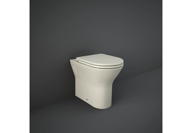 Sanitari filomuro FEELING Rak Ceramics: WC, bidet, copriwater soft-close Beige Opaco