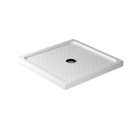 Piatto doccia quadrato in Ceramica GALASSIA BIANCO LUCIDO H 6 cm con antiscivolo 