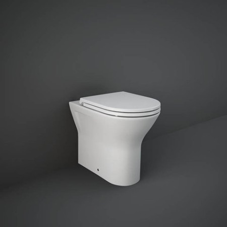 Sanitari filomuro FEELING Rak Ceramics: WC, bidet, copriwater soft-close Bianco Opaco