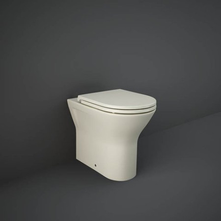 Sanitari filomuro FEELING Rak Ceramics: WC, bidet, copriwater soft-close Beige Opaco