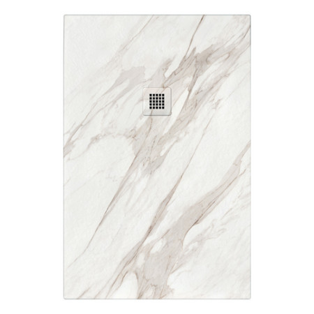 Piatto doccia in marmoresina effetto marmo bianco Rock Calacatta EGITTO